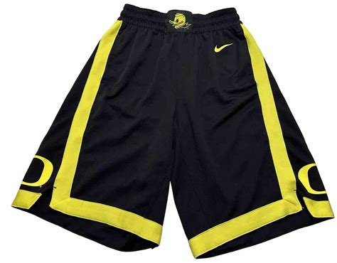 nike oregon ducks replica basketball shorts black yellow|Nike College Replica (Oregon) Men's Shorts.